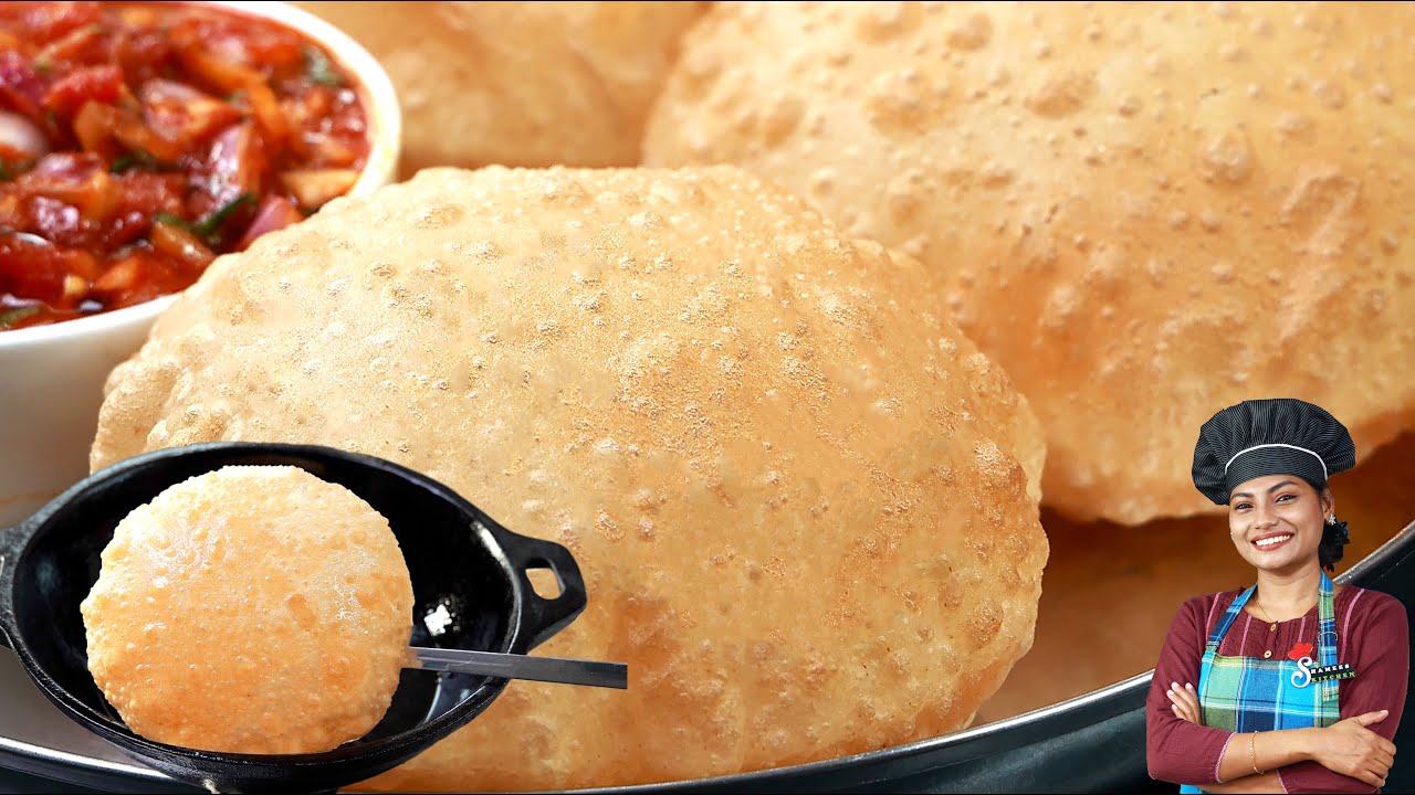സോഫ്റ്റ് പൂരി || Perfect Soft Puffy Poori Recipe In Malayalam | Kerala Style Recipe| Wheat Poori