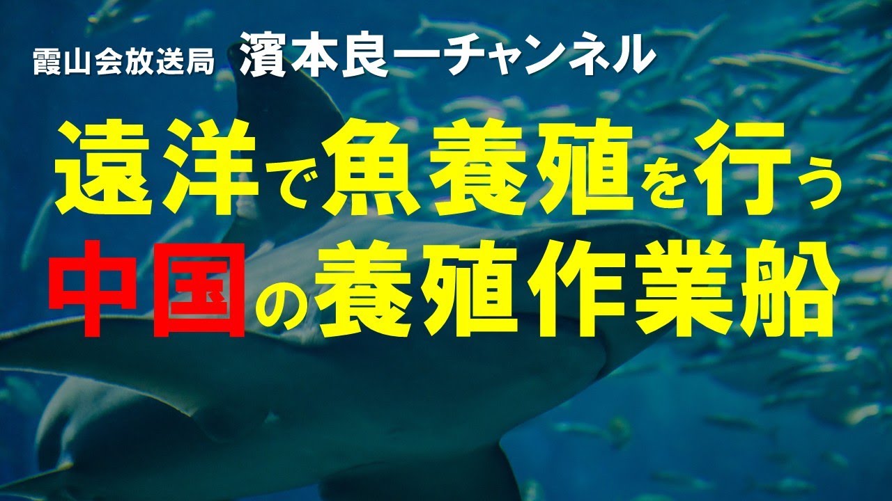 濱本良一チャンネル(55)　「遠洋で魚養殖を行う中国の養殖作業船」