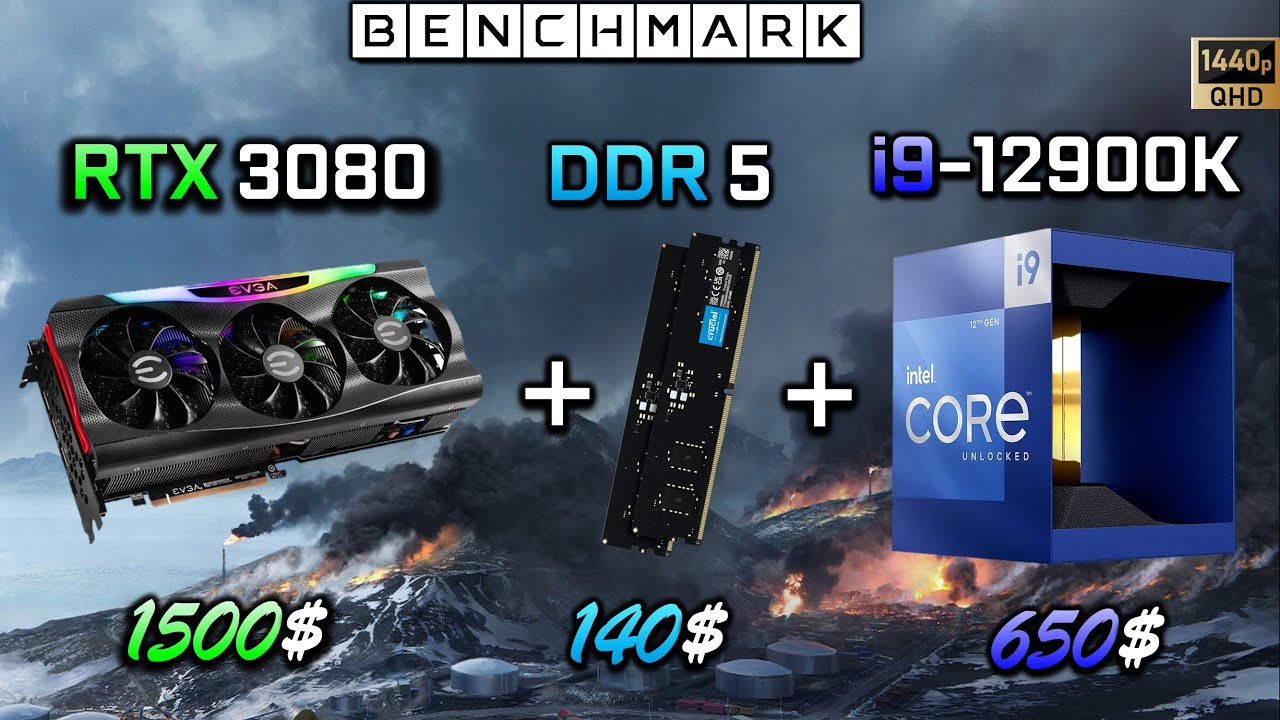 Geforce RTX 3080 + Intel i9 12900K // FPS Test in 10 Games // DDR 5 // 2K