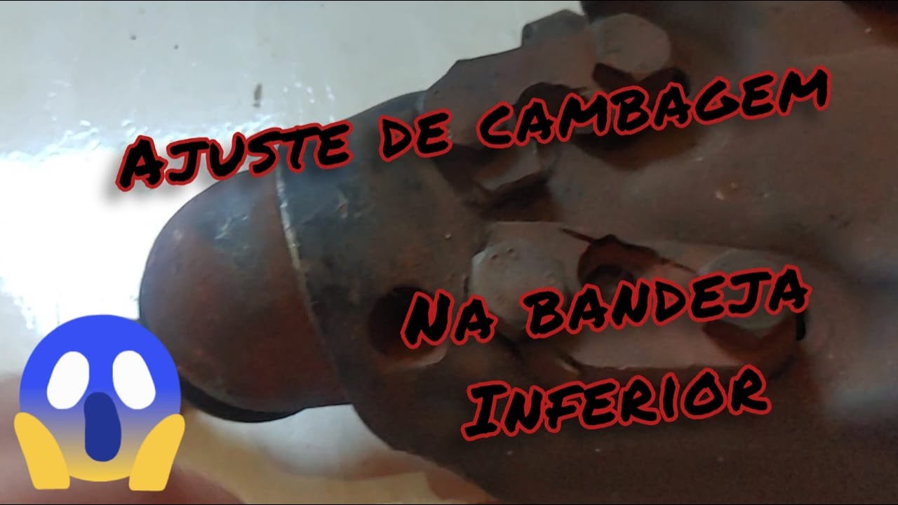 AJUSTE DE CAMBAGEM NA BANDEJA INFERIOR  L200/PAJERO