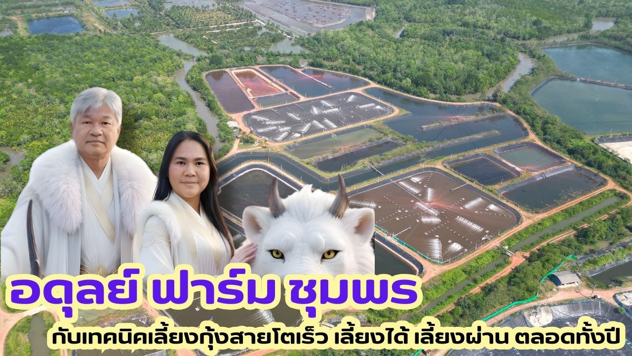 อดุลย์ฟาร์ม ชุมพร กับเทคนิคเลี้ยงกุ้งสายโตเร็ว เลี้ยงได้ตลอดทั้งปี