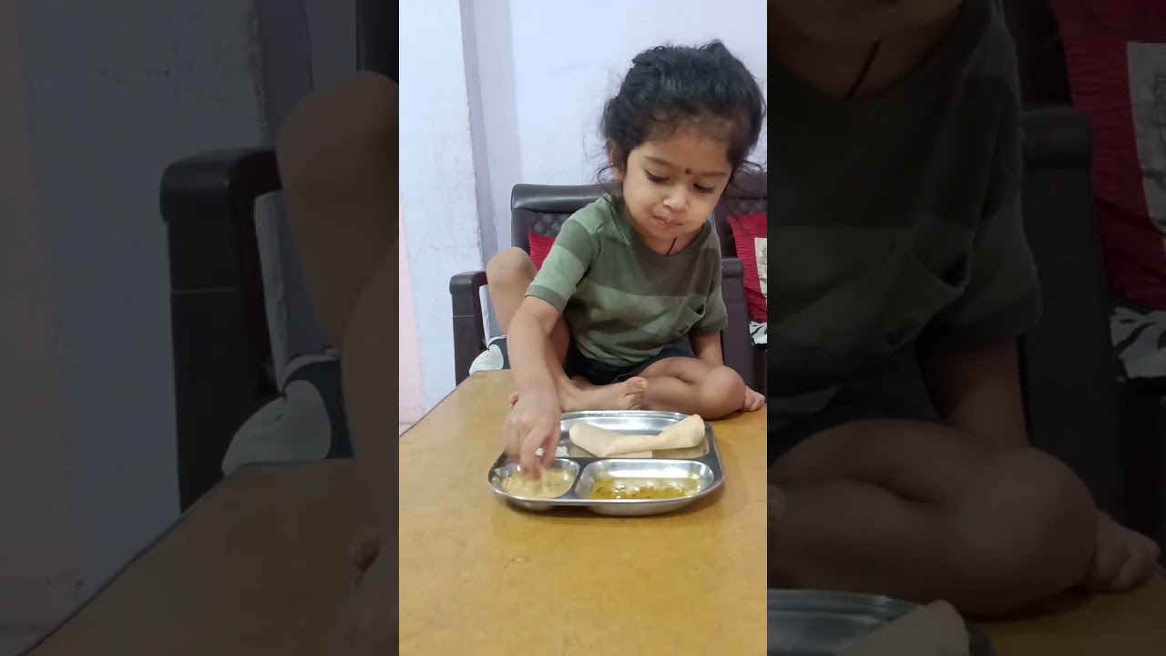 Baby eating dosa #dosalovers
