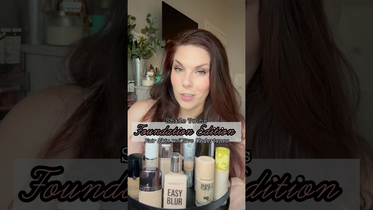 Fair Skin with Olive Undertones- Shade Matches! Save this one for your next Makeup trip. #fairskin