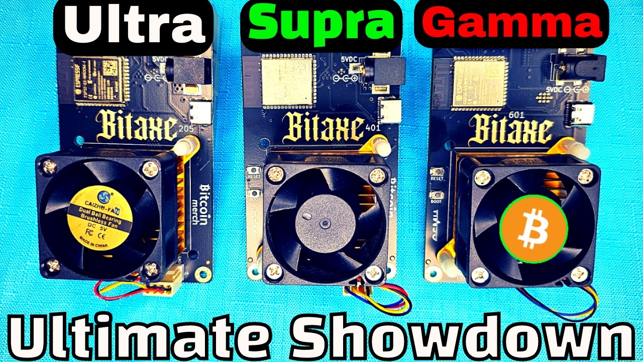 Bitaxe Ultra, Supra и Gamma — Полное сравнение — Майнинг в одиночку или в пуле