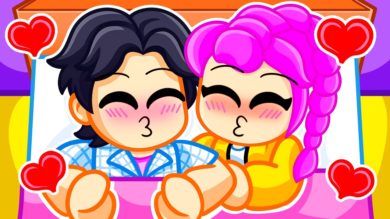 RUMI e JINU se BEIJARAM na FESTA DO PIJAMA
