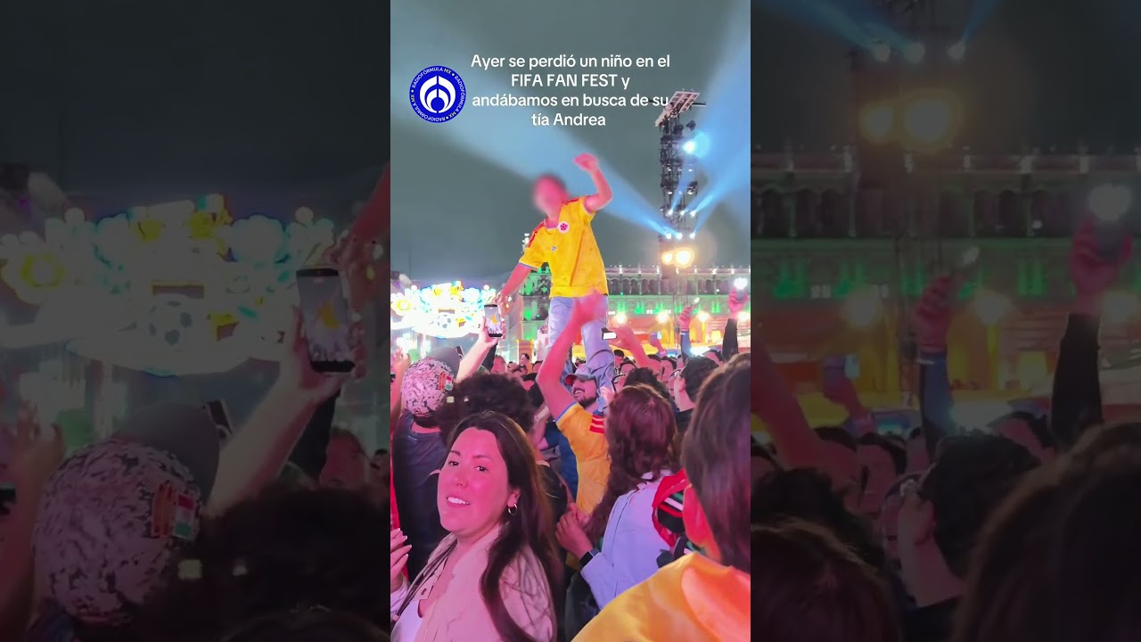 Ni&ntilde;o perdido provoca una peculiar b&uacute;squeda en pleno Fan Fest