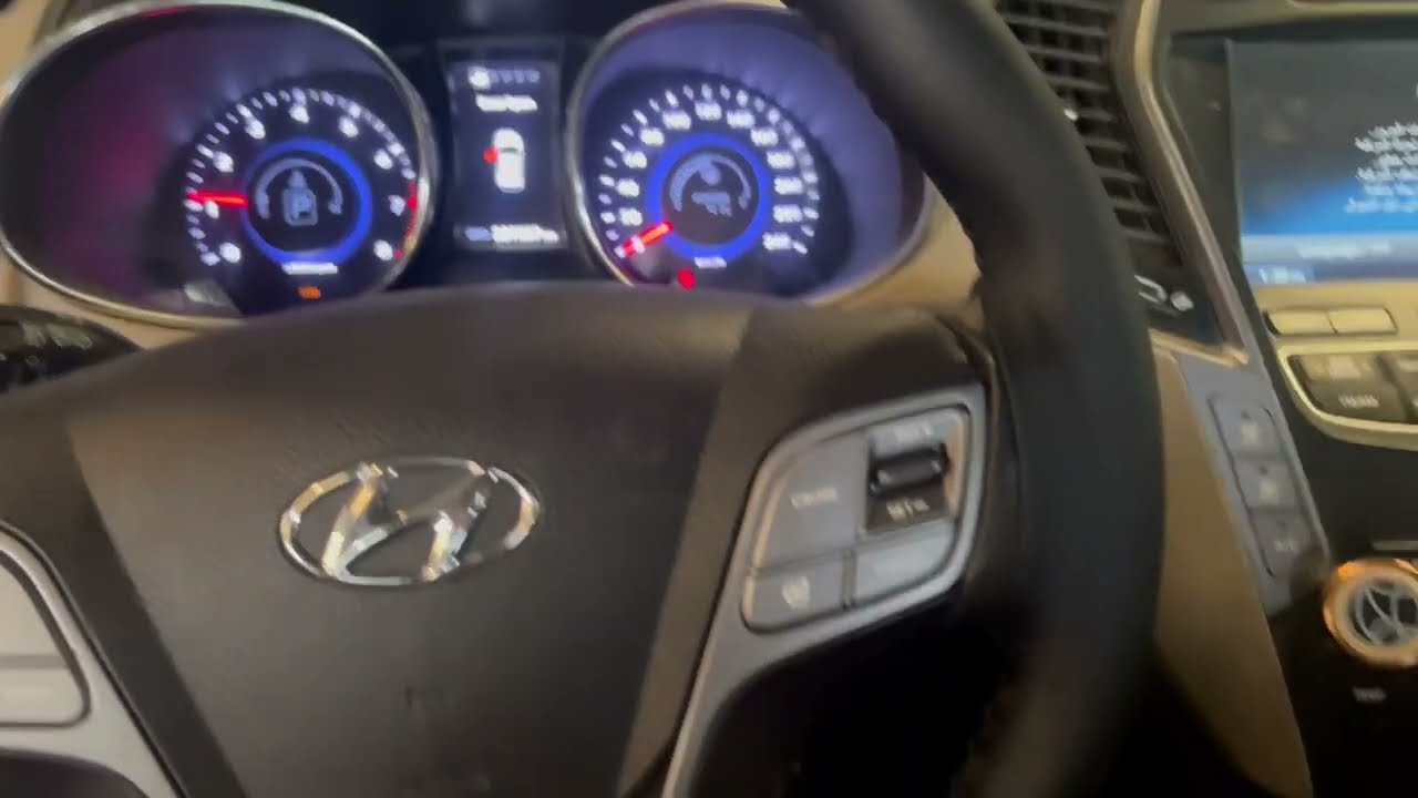 Hyundai Santa Fe 2013 epb not working c1501 #hyundai #trendingهونداي سنتافي عطل في البريك الالكتروني
