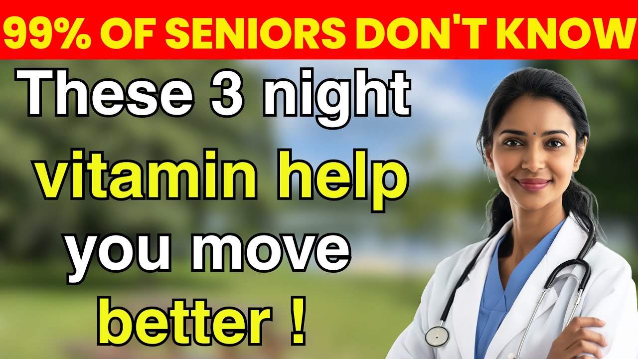 3 Vitamins to Take at Night for Stronger Legs After Age 60 | Senior Nutrition