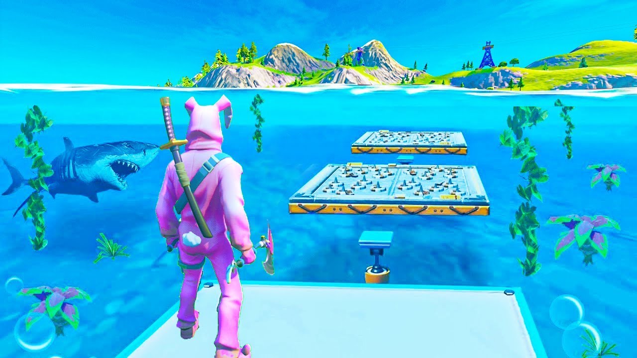 Het *EERSTE* ONDERWATER parkour in Fortnite CHAPTER 2!