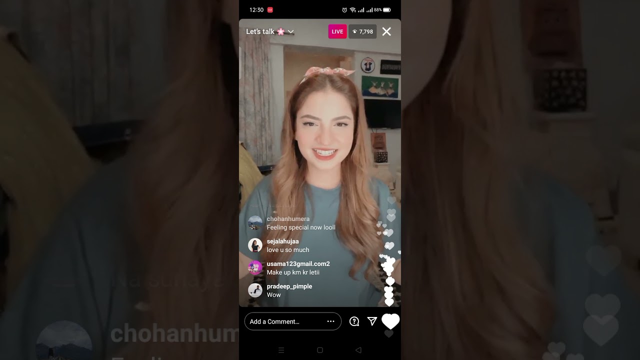Dananeer and hania amir live - instagram live -