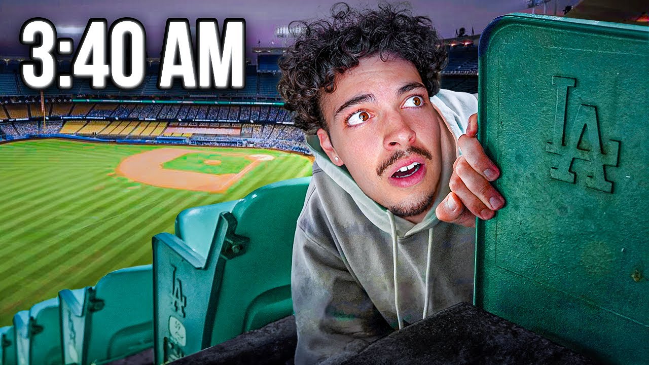 Overnight Challenge Inside MLB Stadium