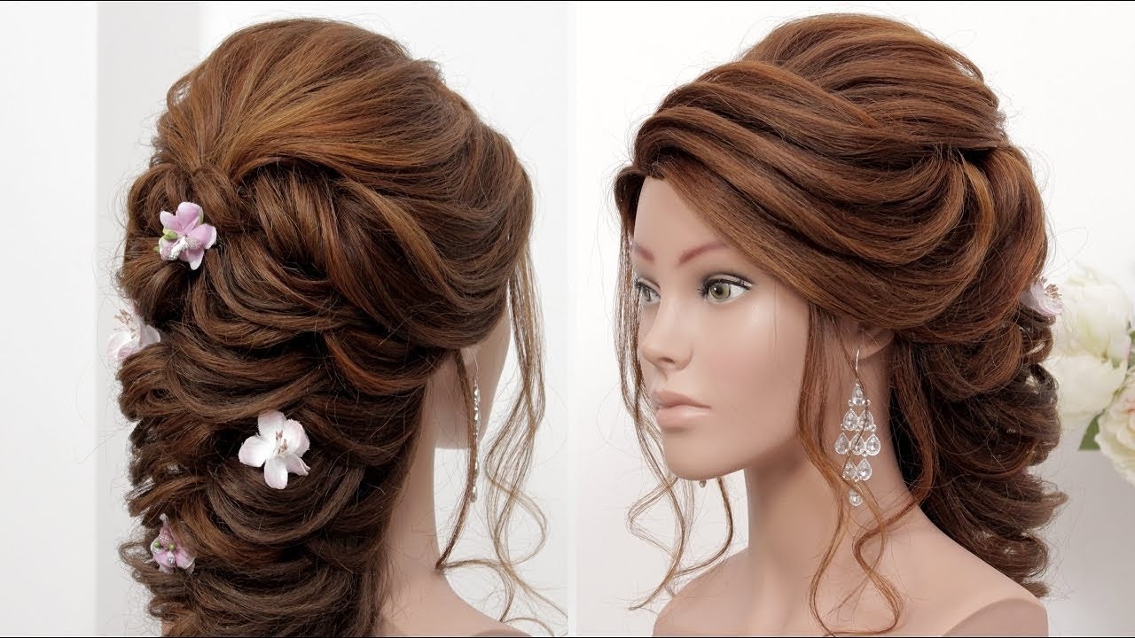 Beautiful Twisted Hairstyle For Wedding | Elegant Long Hair Tutorial