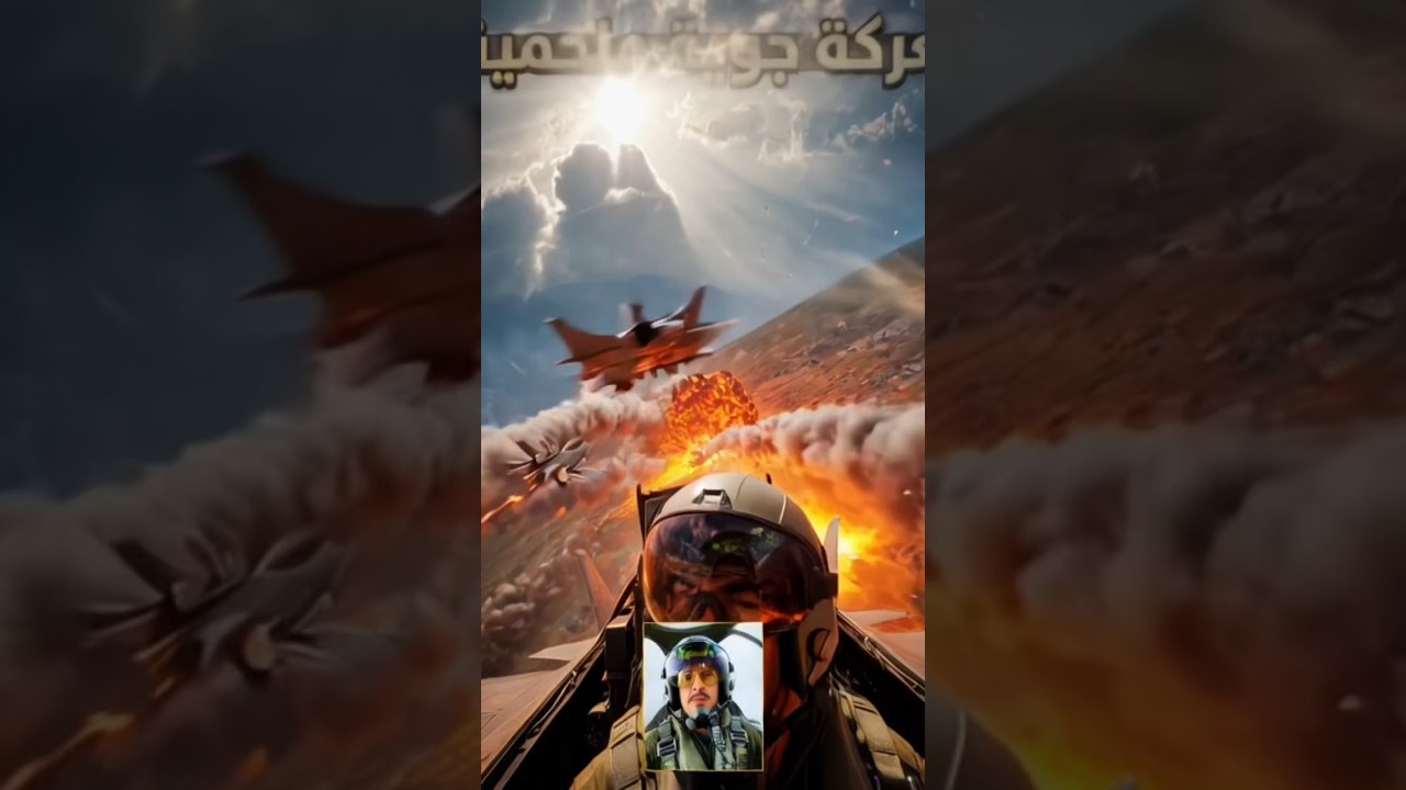 لحظة إطلاق الصاروخ في معركة جوية 🔥✈️ #طيران_حربي