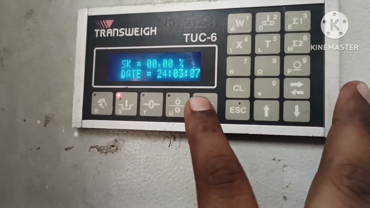 TRANSWEIGH FEEDERS, TUC CONTROLLER PASSWORD & Keyboard function