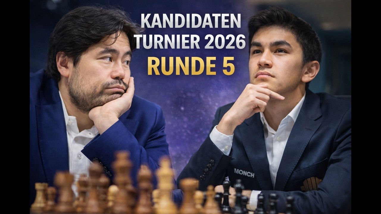 Loch in der Vorbereitung! Nakamura vs  Sindarov und Caruana vs  Bluebaum - Kandidateturnier Runde 5