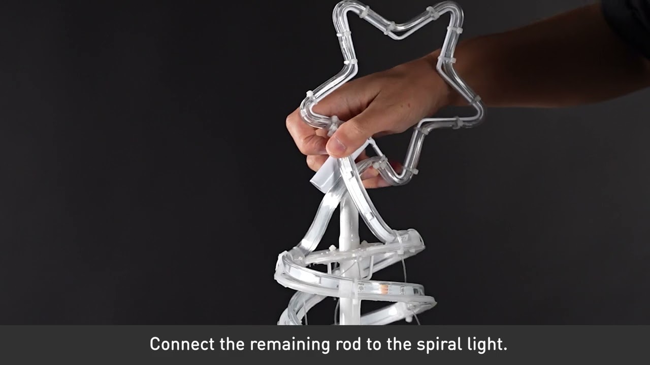 Shine Decor Spiral Tree Christmas Tree Light 2024 New Christmas Decoration.