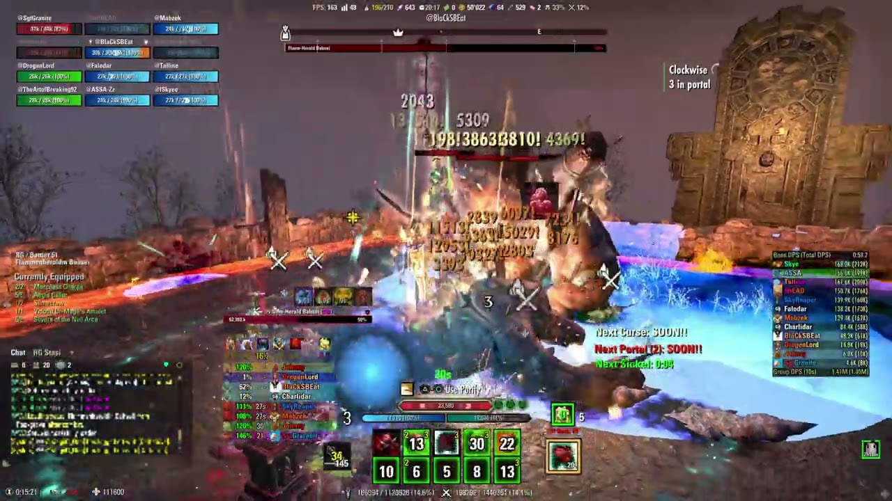 ESO vRg Bahsei | 1 Portal 1:47 min  | Barrier 51 replace | U48