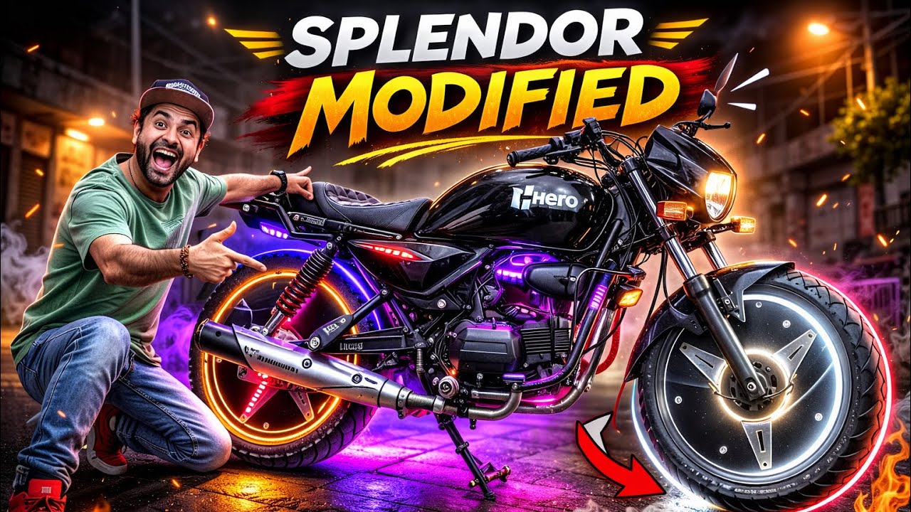Next Level Hero Splendor Modification 🔥 Splendor Restoration Done 💀 Modified splendor ❤️