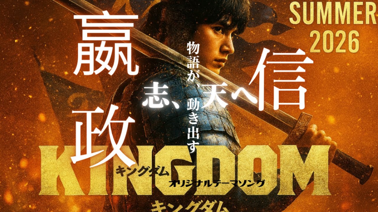 映画『キングダム』続編 公開決定【大将軍の意思は、受け継がれる――】2026年夏｜記念 MAD/オリジナルテーマソング/歌詞付き