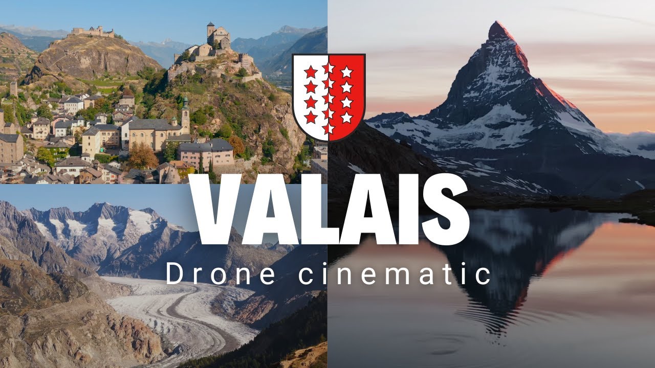 Canton of Valais 4K - Aerial Drone Video