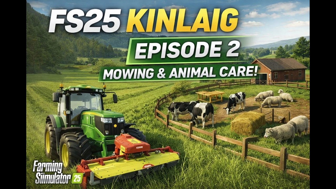 Mowing & Animal Care! | Kinlaig #2 | FS25