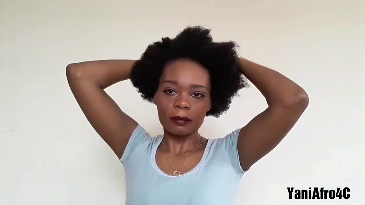 Peinados sencillos y fáciles de hacer para Afro 4C corto.