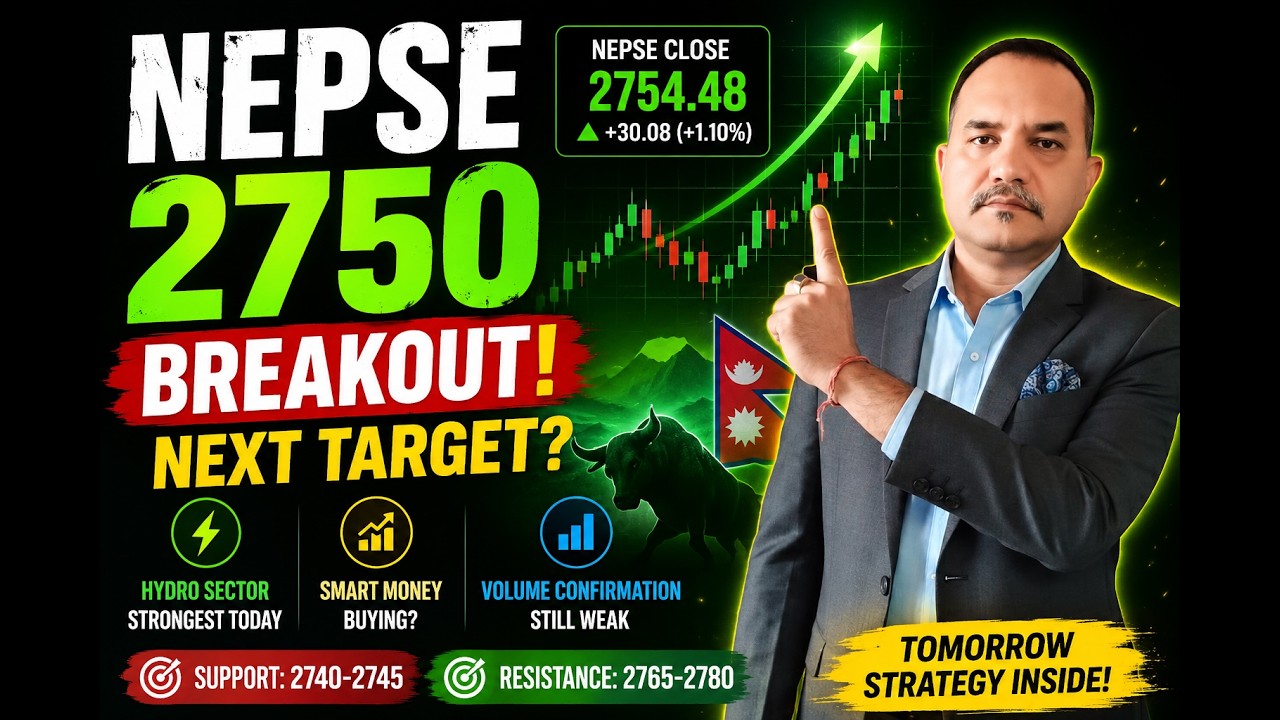 NEPSE 2750 BREAKOUT 🔥 Smart Money Buying or Liquidity Trap? | Hydro Rally Explained