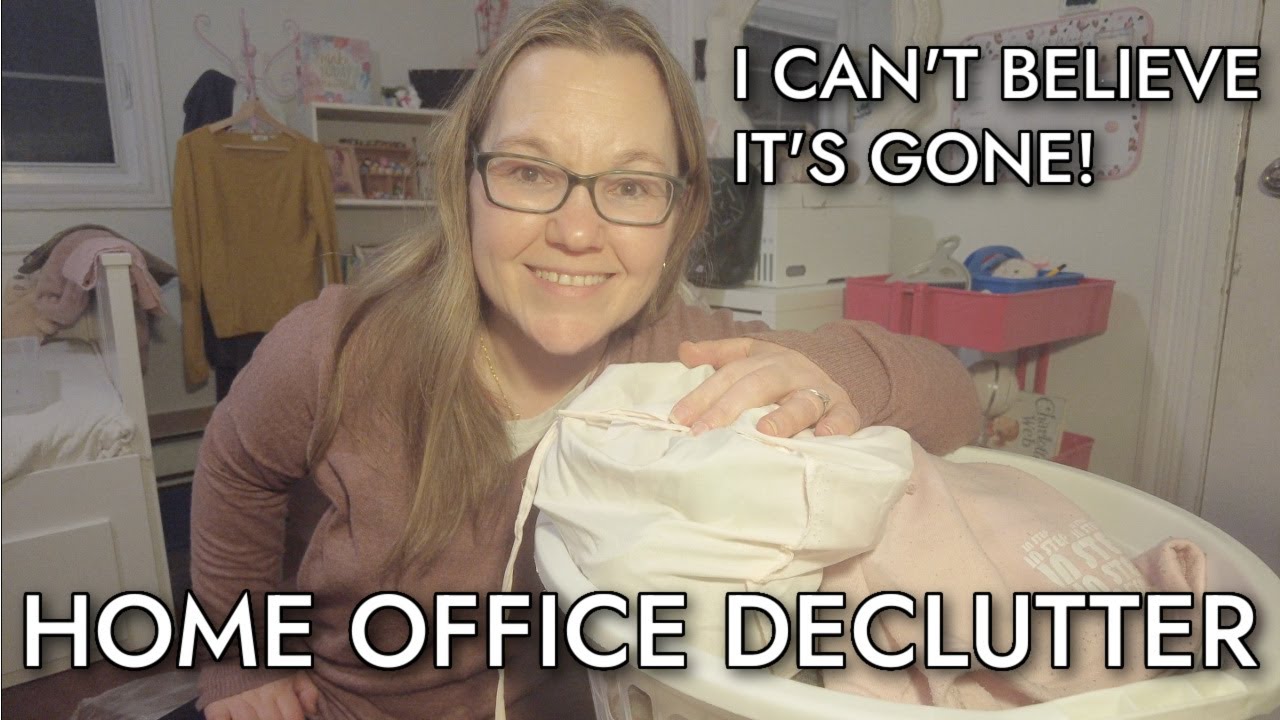 EXTREME HOME OFFICE DECLUTTER | KIDS LET THINGS GO | #minimalisthome