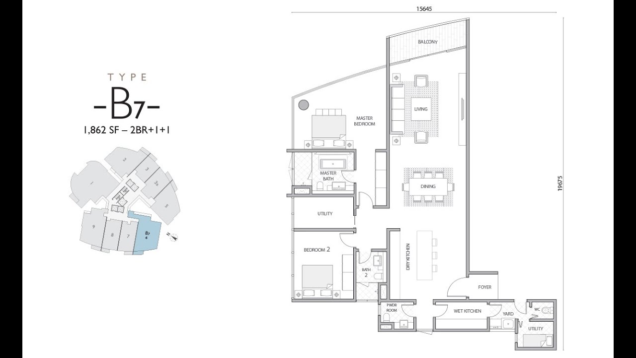 DC Residences | 1,872 sqft (2+1+1 Rooms) Partial Furnished Unit Tour