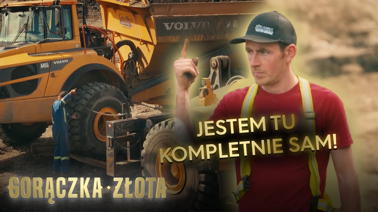 WÓZKIEM WIDŁOWYM ZMIENIAJĄ GIGANTYCZNĄ OPONĘ W CIĘŻARÓWCE 🛞🫨 | Gorączka złota