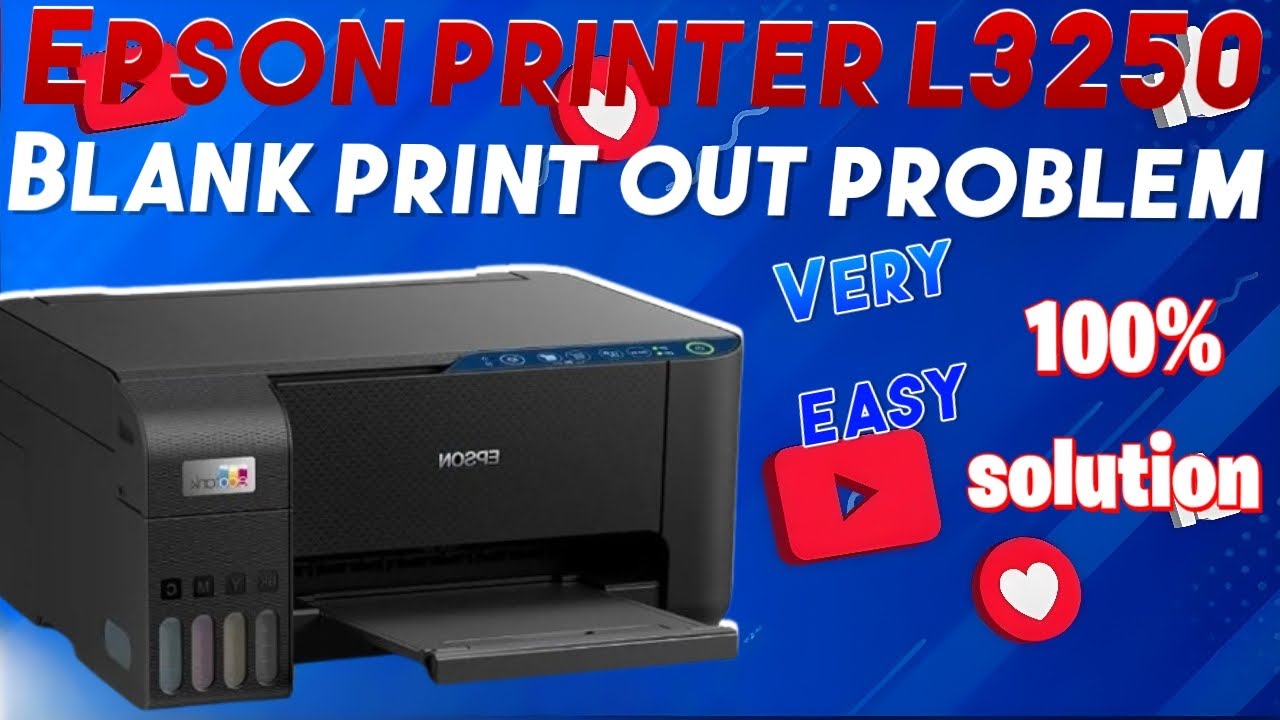 Blank page print out problem solve | Epson printer l3250 blank print out solution 100% fix