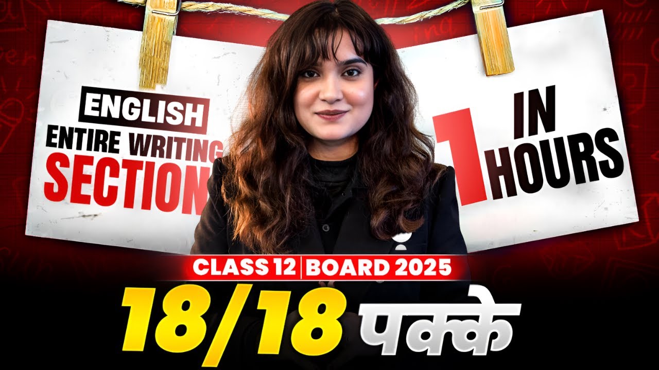 Entire Writing Section in 1 Hour | CBSE Class 12 English | Boards 2025 | Shipra Ma'am