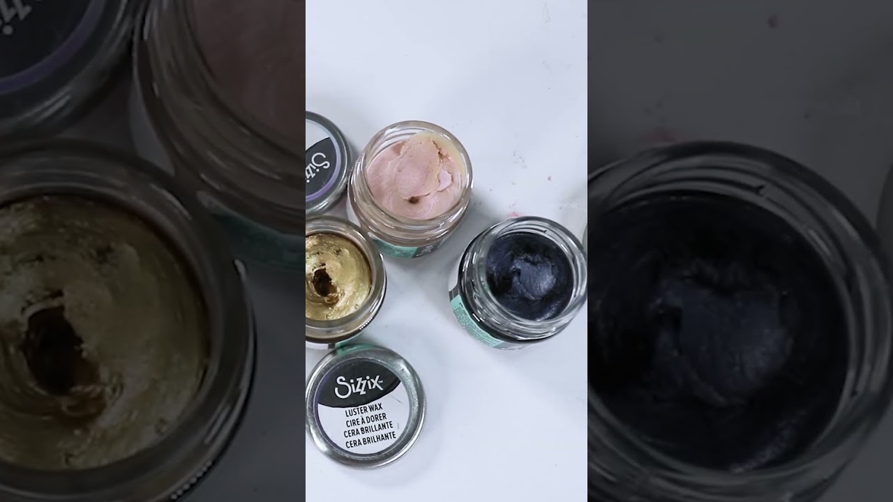 Sizzix: Luster Wax Effects #shorts