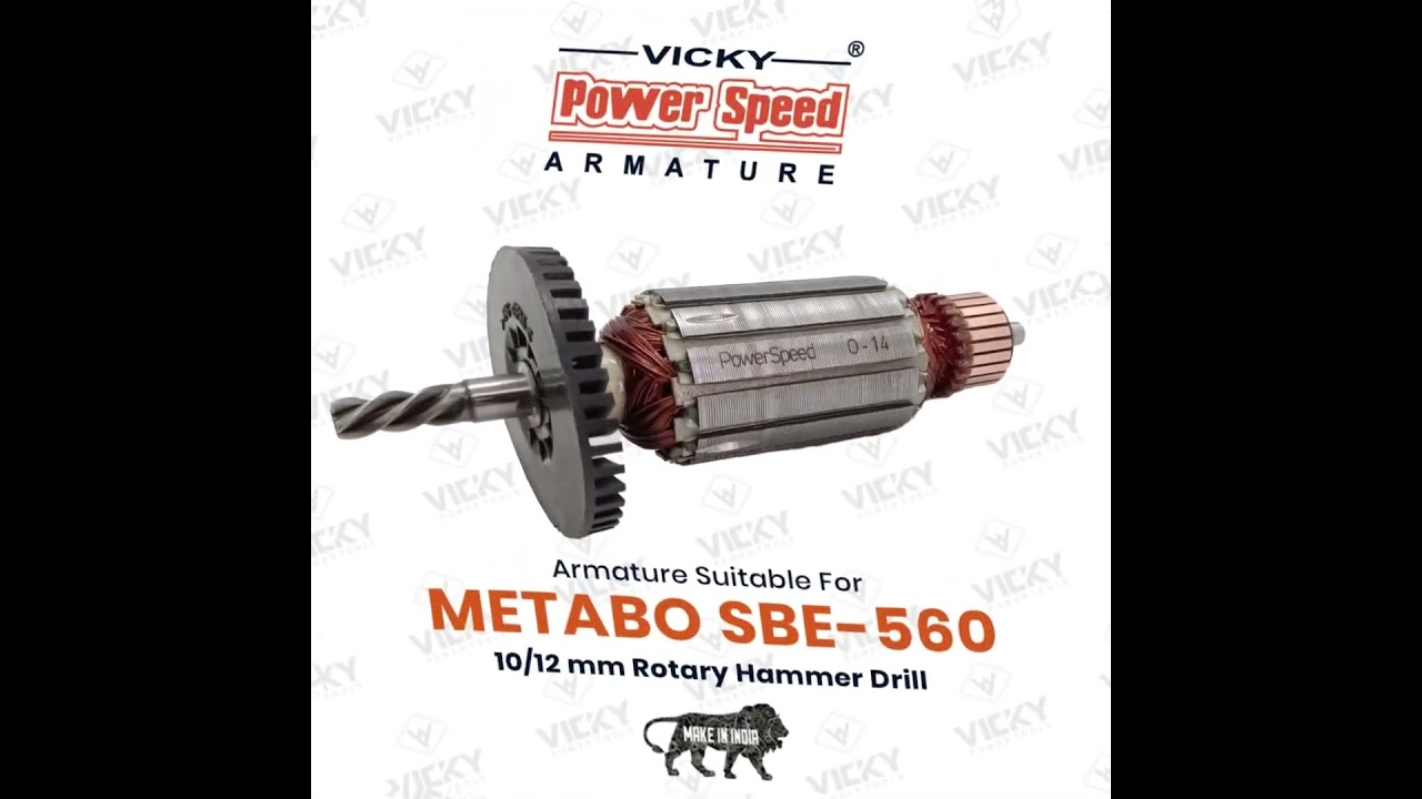 Metabo SBE-560 Armature By PowerSpeed | Armature Manufacturer #rotaryhammer