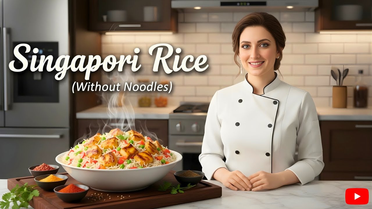 Manchurian Style Singapore Rice Recipe | Easy & Delicious