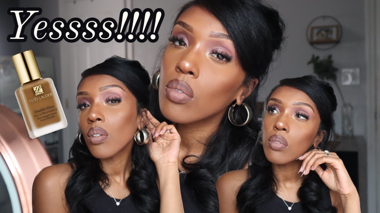 GRWM featuring Estee Lauder Double Wear Stay-in-Place Makeup in 6C1 Rich Cocoa