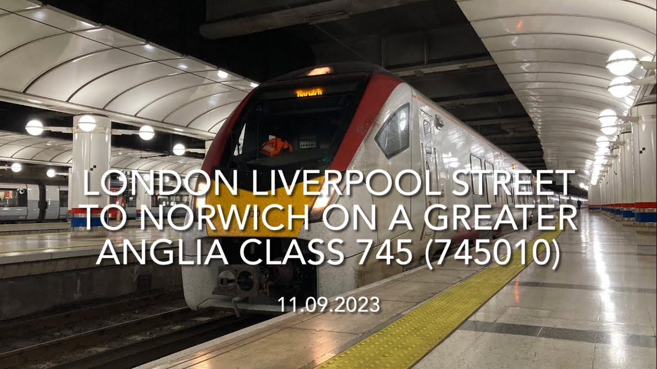 London Liverpool Street to Norwich on a Greater Anglia Class 745 (11.09.2023)