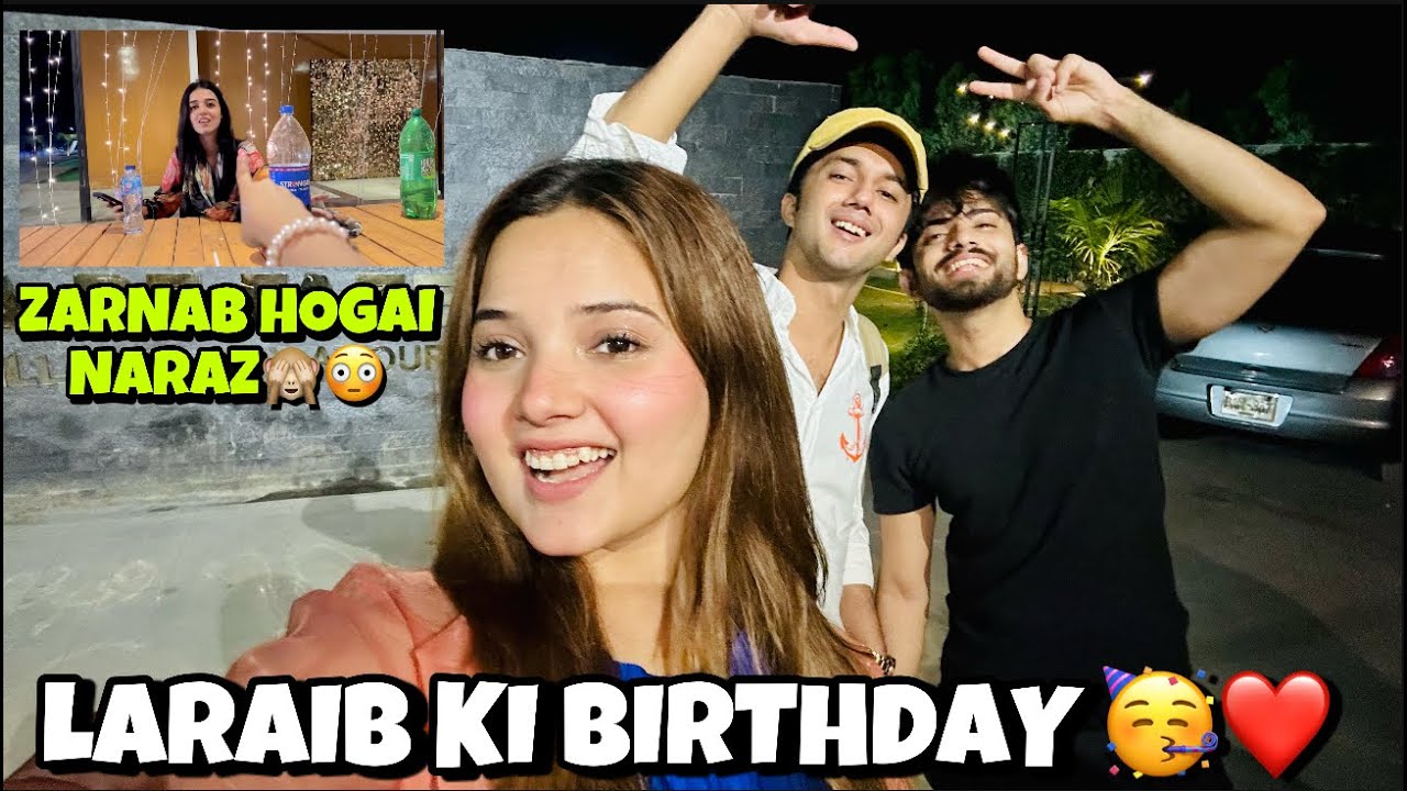 LARAIB KI SURPRISE BIRTHDAY PARTY 🤩🥳 | ZARNAB NARAZ HOGAI😳 | FULL ENJOY 😉 | VLOG BY RABEECA KHAN |