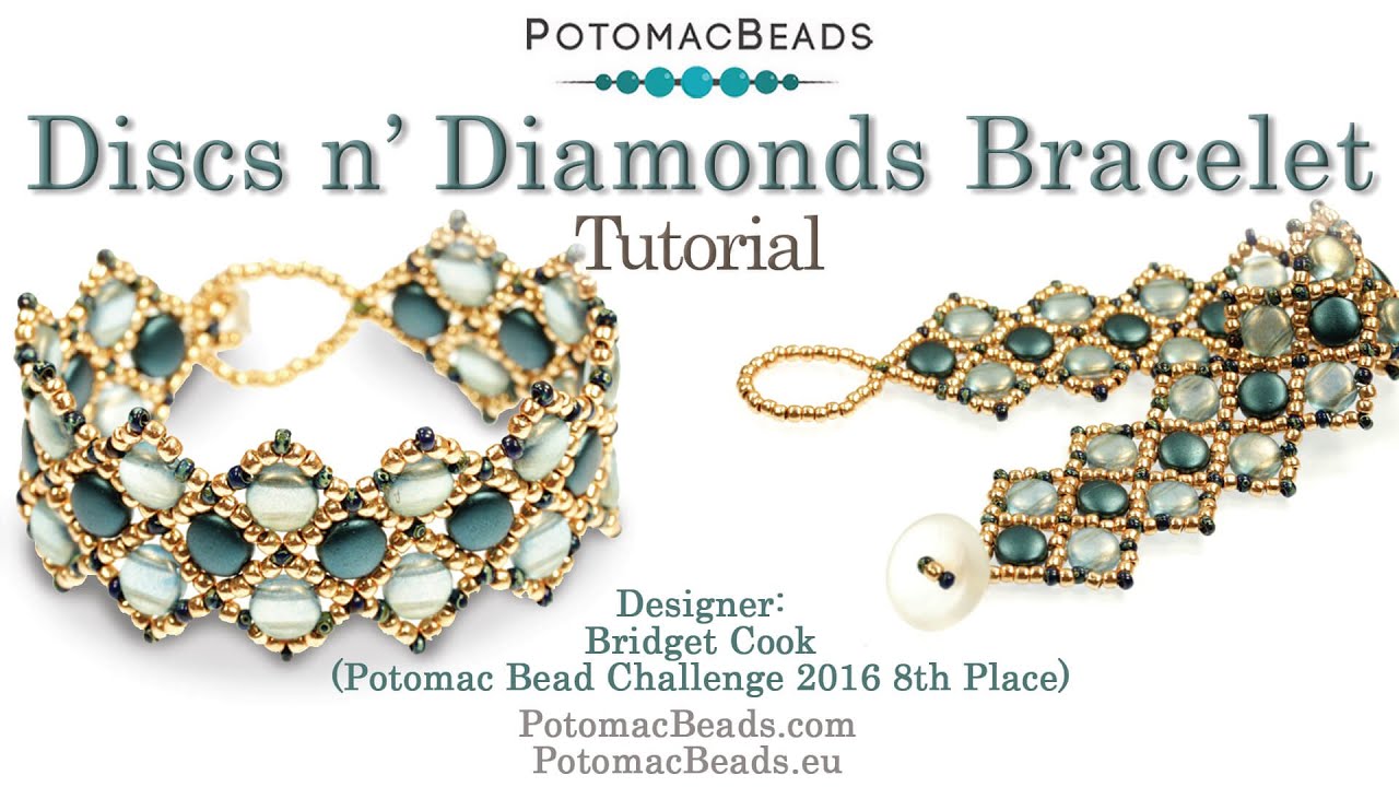 Discs n' Diamonds- DIY Jewelry Making Tutorial by PotomacBeads