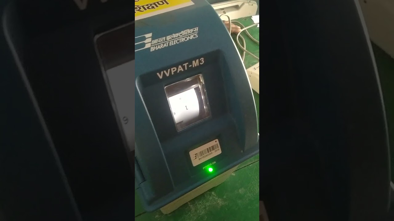 Evm machine..Traning for election duty