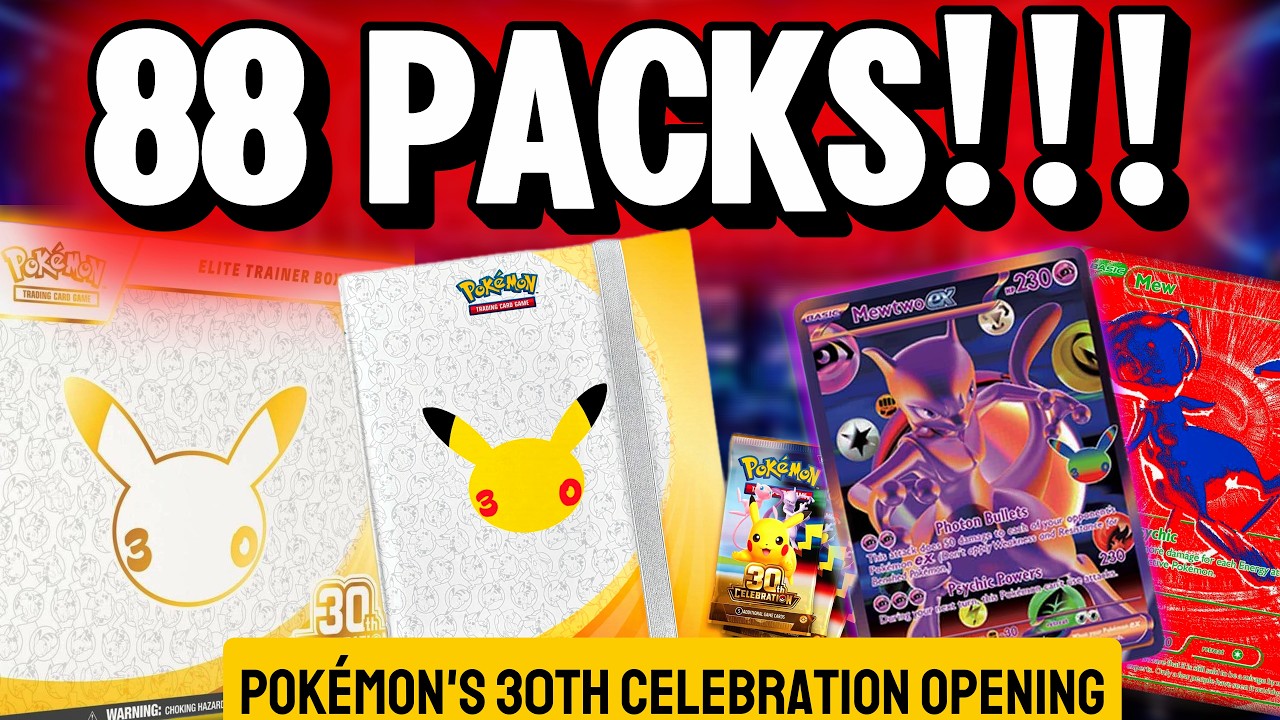 The Pok&eacute;mon 30th Celebration Set is INSANE! (88 Pack Opening)