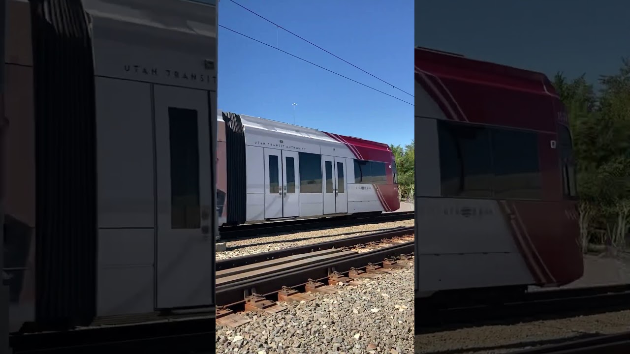 UTAs light rail TRAX - South Salt Lake, UT.  8/16/23