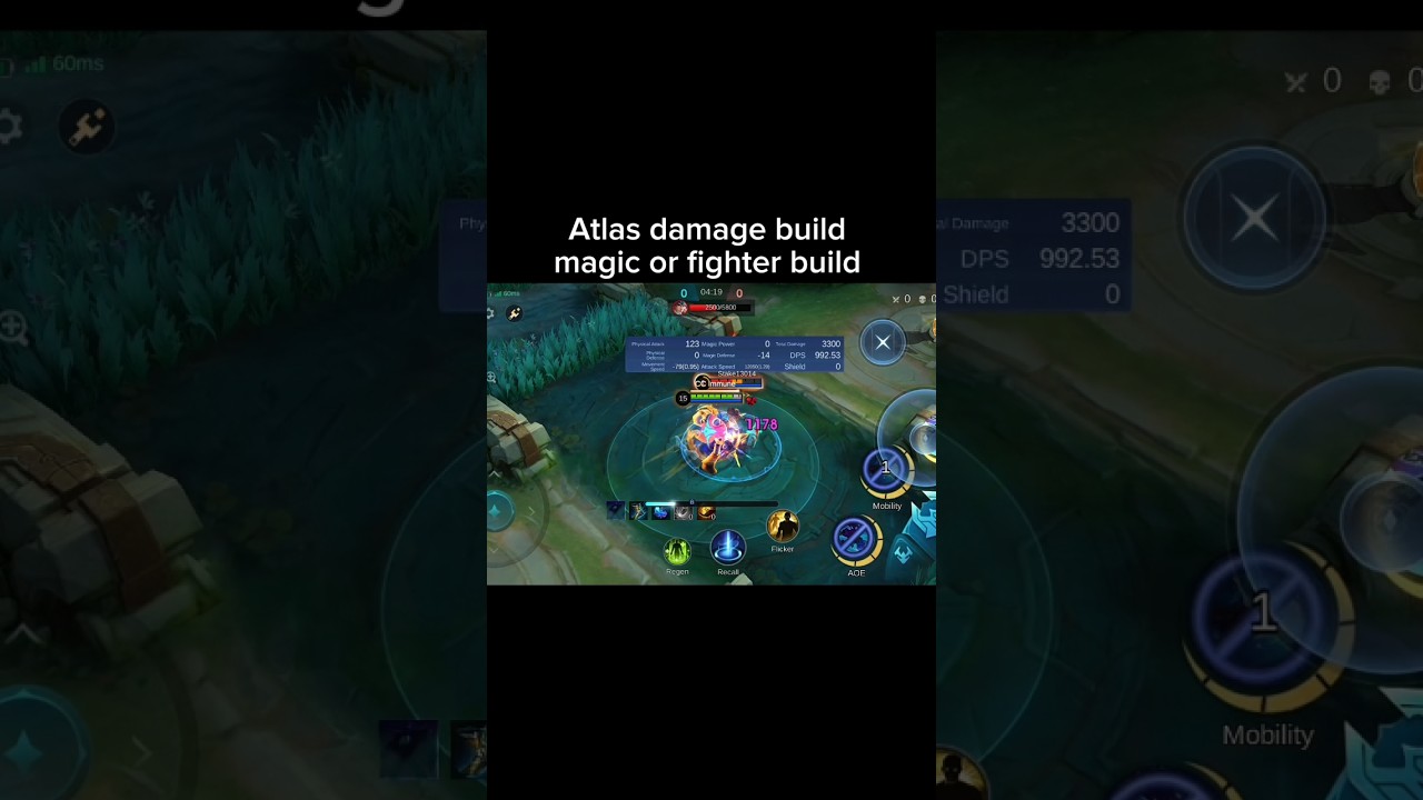atlas damage build magic or fighter build #mobilelegends #mlbb