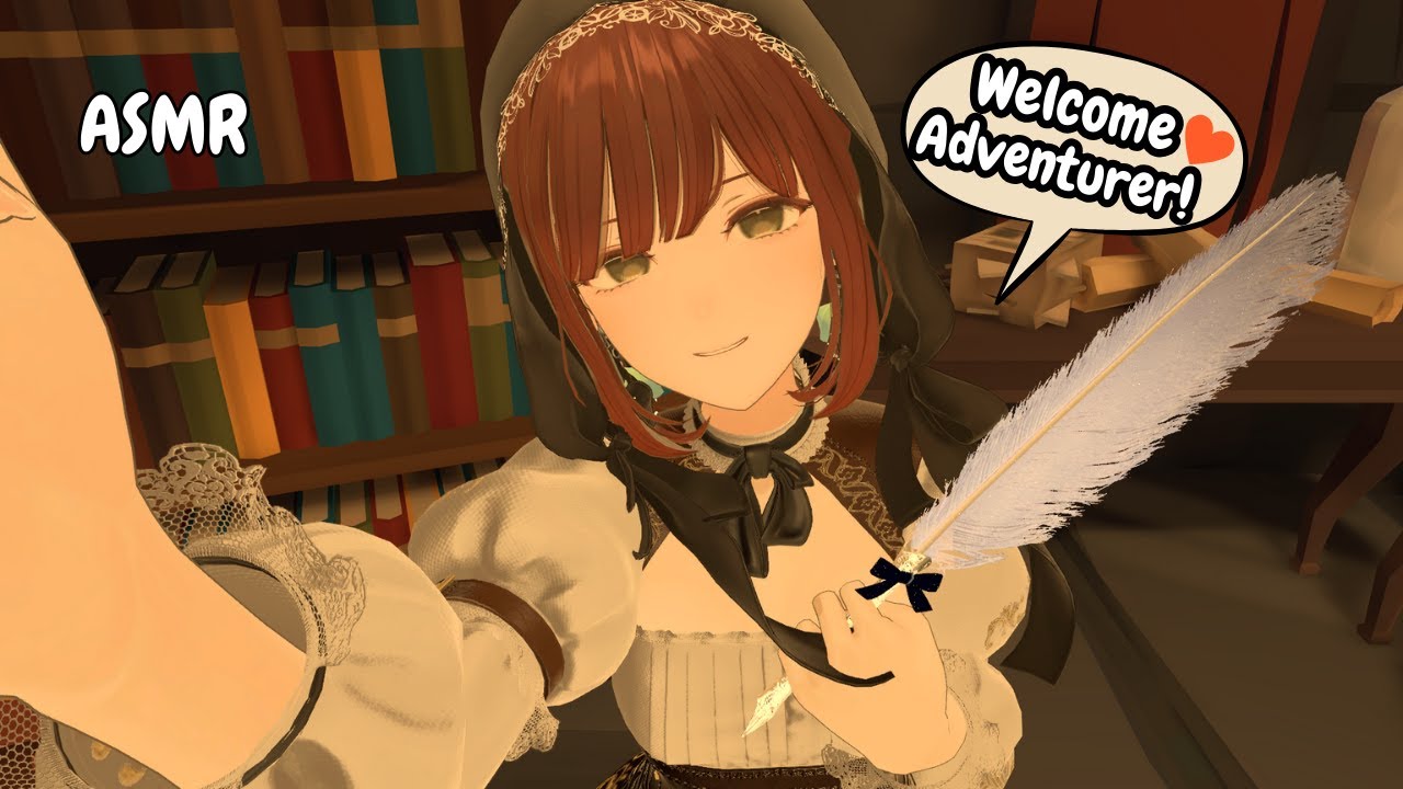 Guild Receptionist Checks You In!💛 (personal attention, layered sounds, scratching, writing) VR ASMR