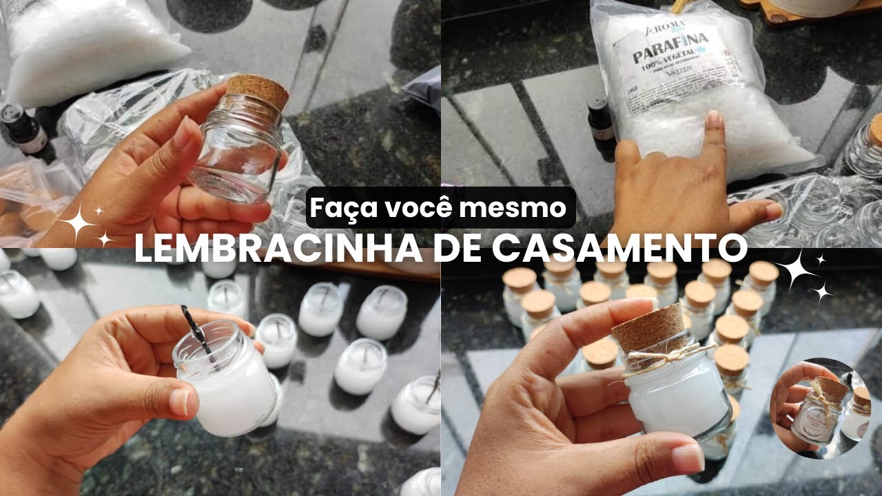 Como fazer MINIS VELAS aromáticas de lembrancinha/ LEMBRANCINHA DE CASAMENTO GASTANDO POUCO