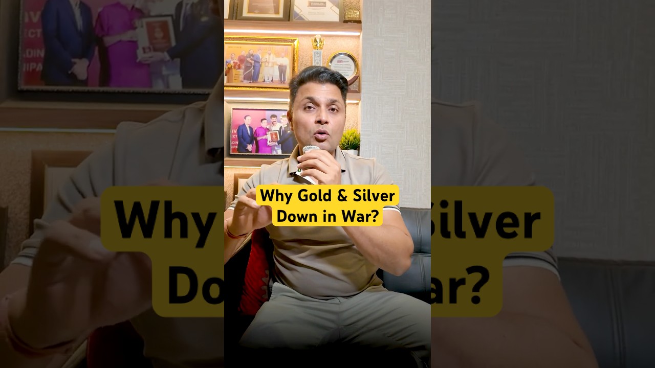 Why Gold and Silver Down In War ?   #goldprice #silverprice #crudeoil #iranwar #silvercrash