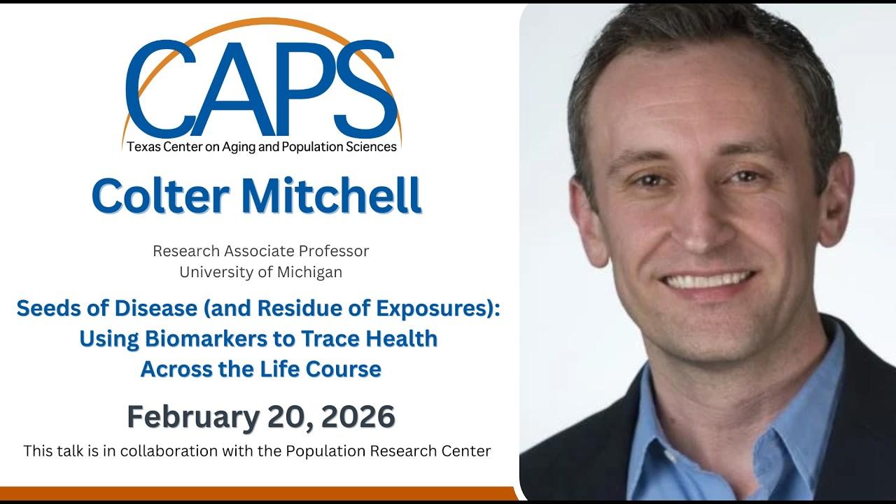 Colter Mitchell, Research Associate Professor, University of Michigan, CAPS Speaker February 20, 206