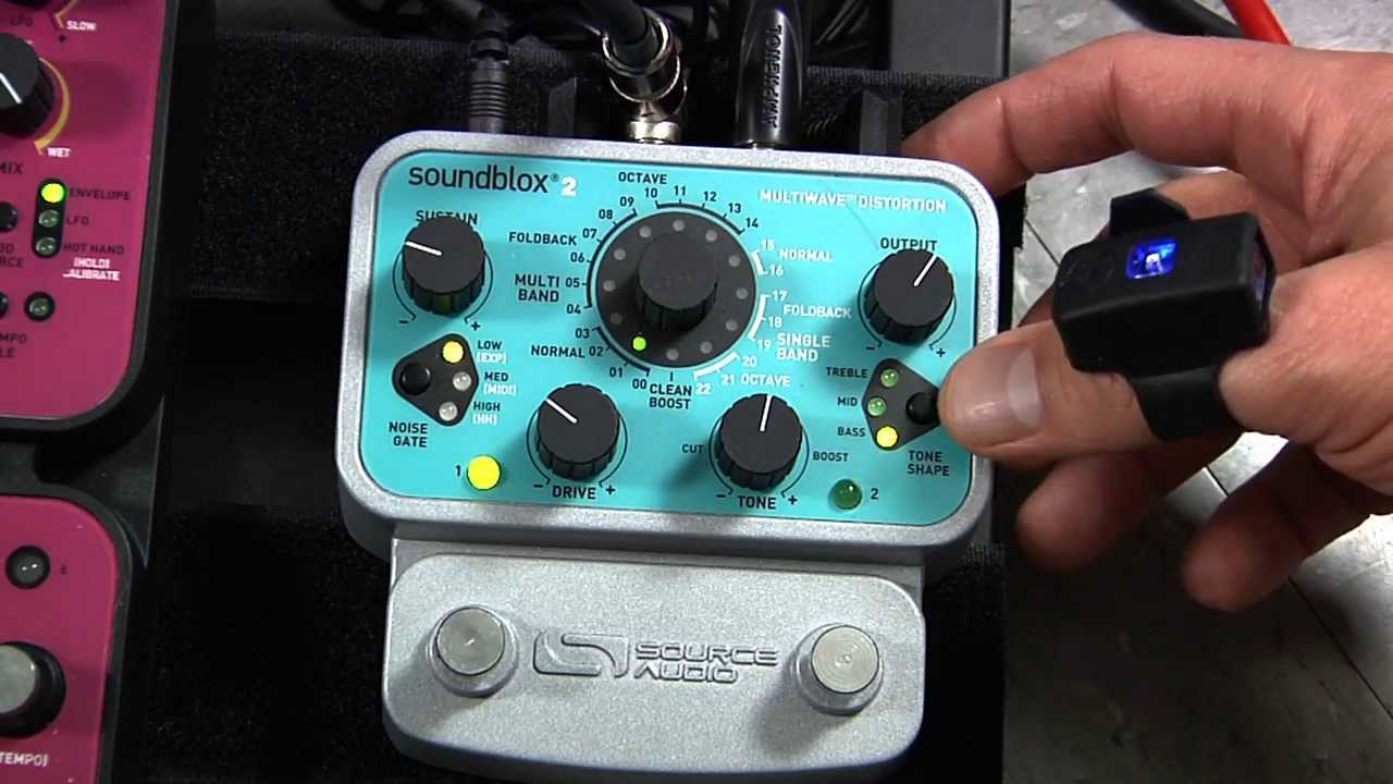 Source Audio Hot Hand with Poly-Mod Filter and Soundblox 2 Multiwave Distortion