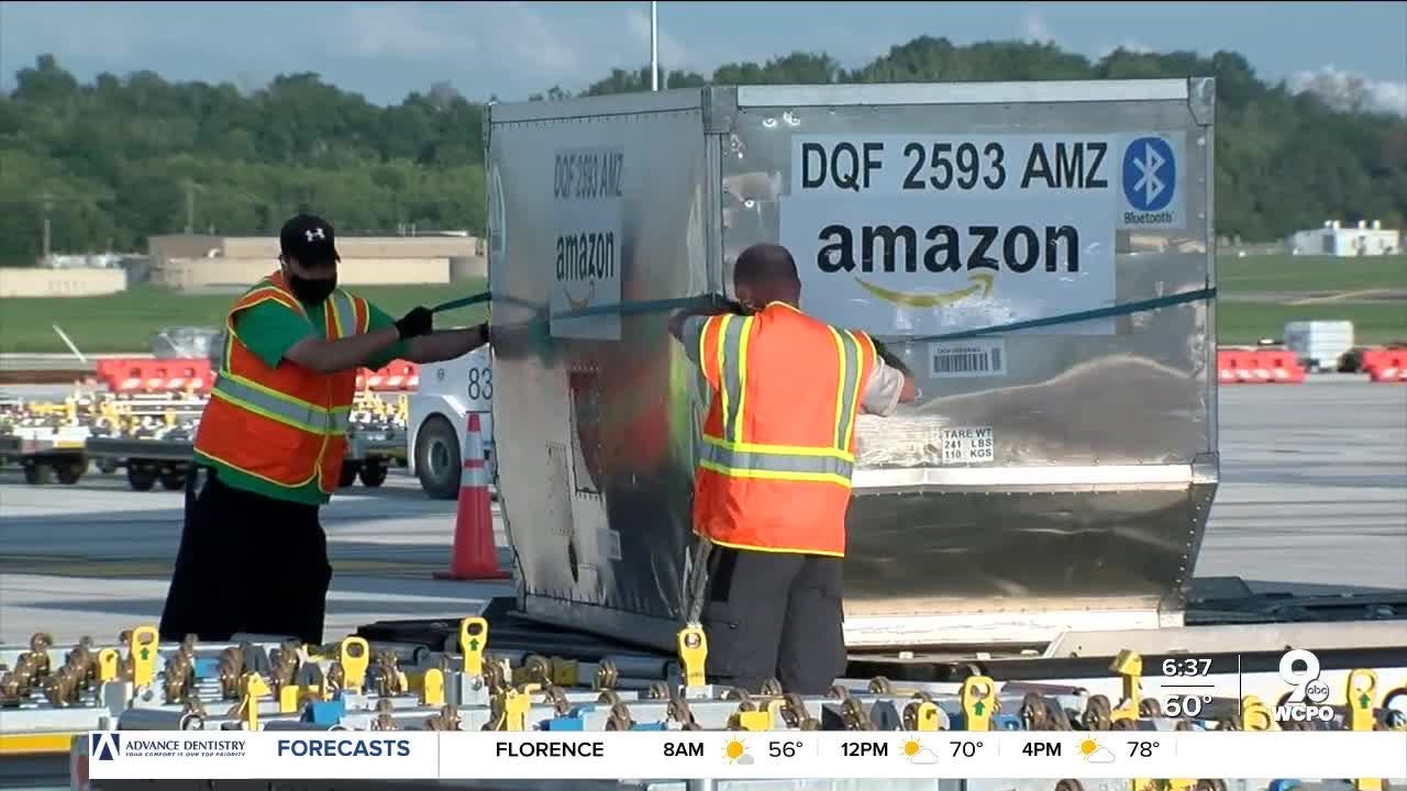 Take a look inside the new Amazon Airhub in Northern Kentucky