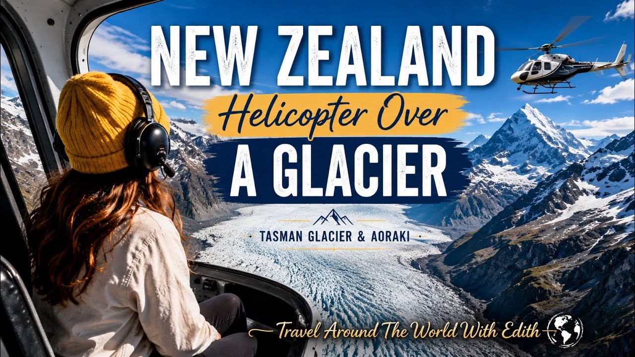 🏔️ Tasman Glacier & Aoraki | Helicopter Flight & Glacier Hike – New Zealand